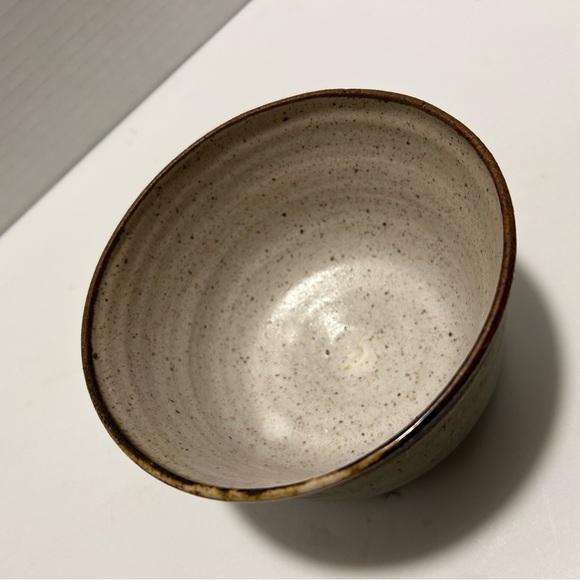 Vtg Hand Crafted Studio Art Pottery Pot/Bowl, Glazed Stoneware Signed D.Grim - Picture 4 of 6